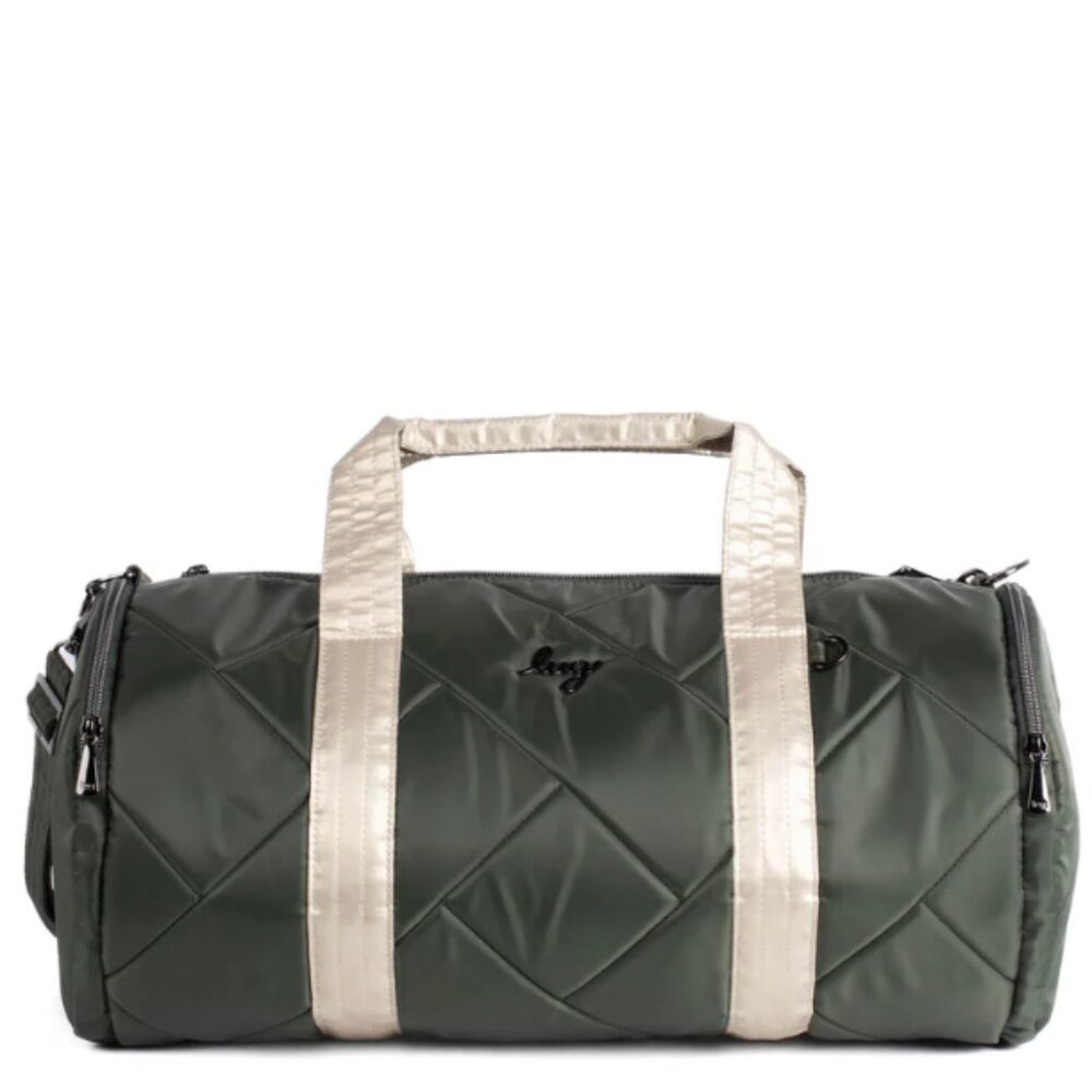 Brand New Lug Rowboat Duffle Bag in Metallic Champagne and Olive - Picture 1 of 7